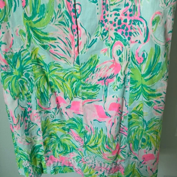 Lilly Pulitzer Mini Mila Shift Dress in Seasalt Blue on Parade Girls’ Size 12 - Picture 10 of 13